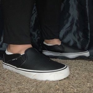 Vans Perforated Leather Slip-On